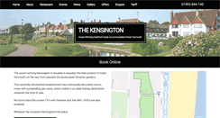Desktop Screenshot of kensington-hotel.co.uk