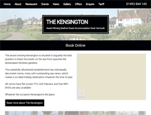 Tablet Screenshot of kensington-hotel.co.uk